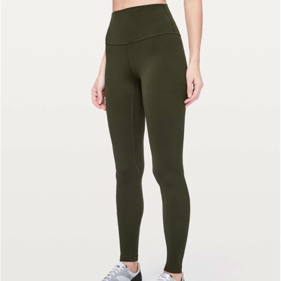Lululemon Align Pant *Full Length 28" Dark Olive Size 10 - Picture 2 of 5